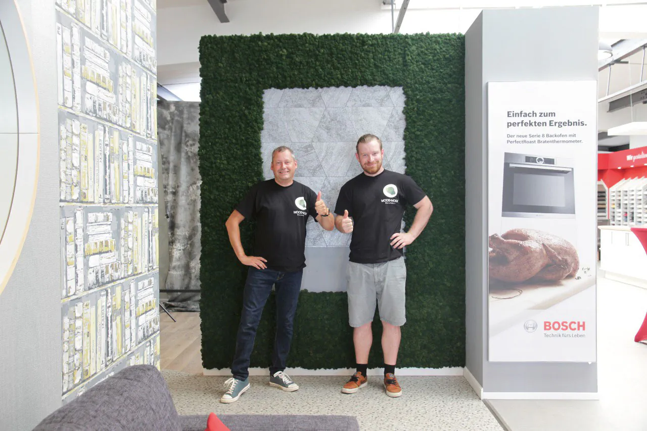 The installation team at work