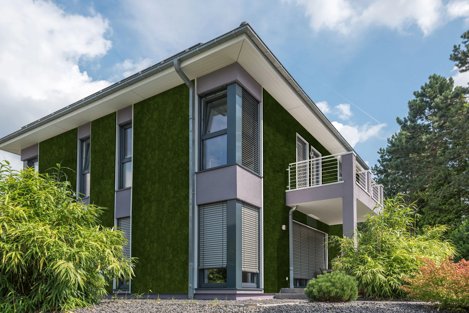 Greenovation for private homes — the world’s first maintenance-free moss façade