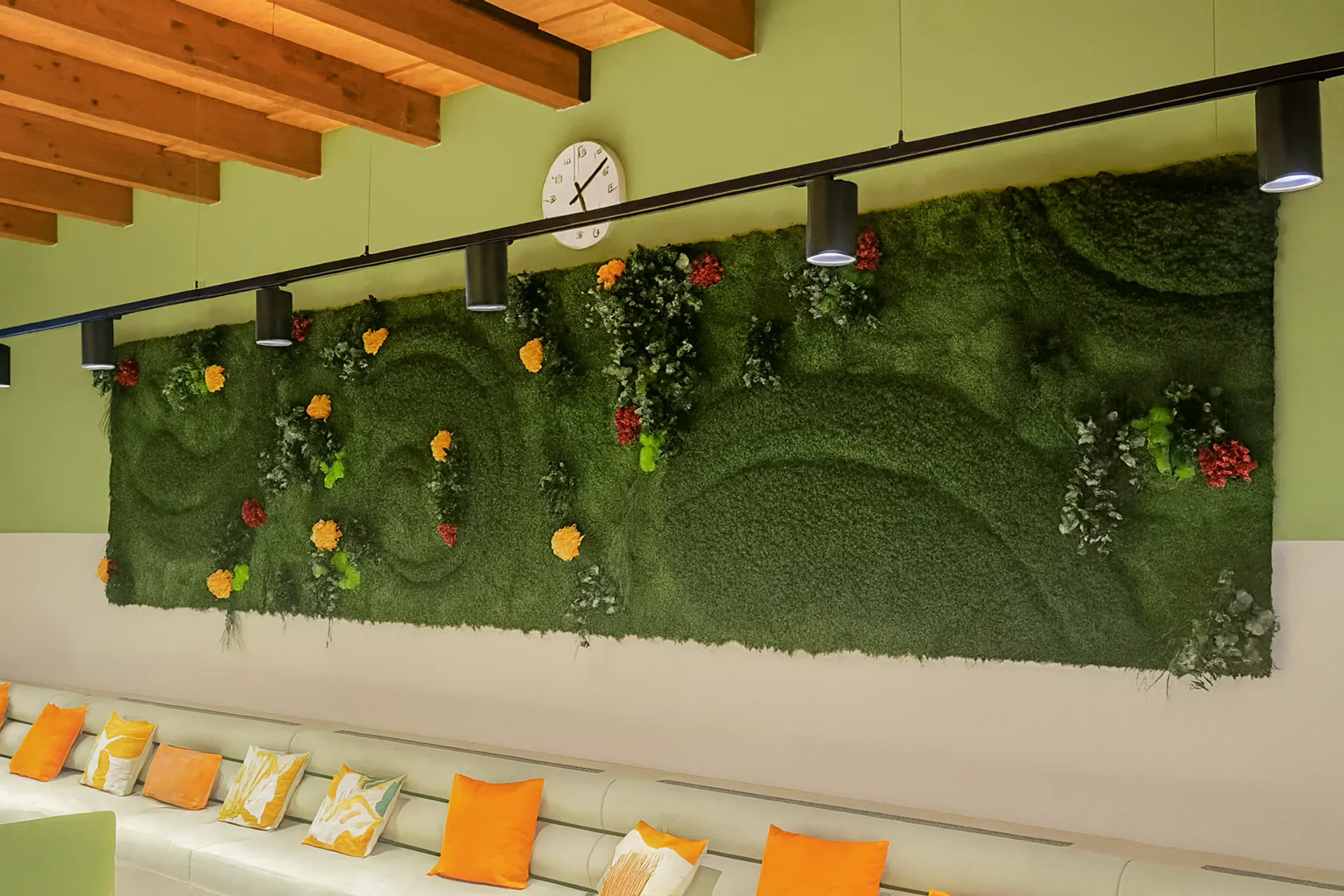 Acoustic panel for office break-out area — Room dividers & acoustic solutions by MOOSMOOS