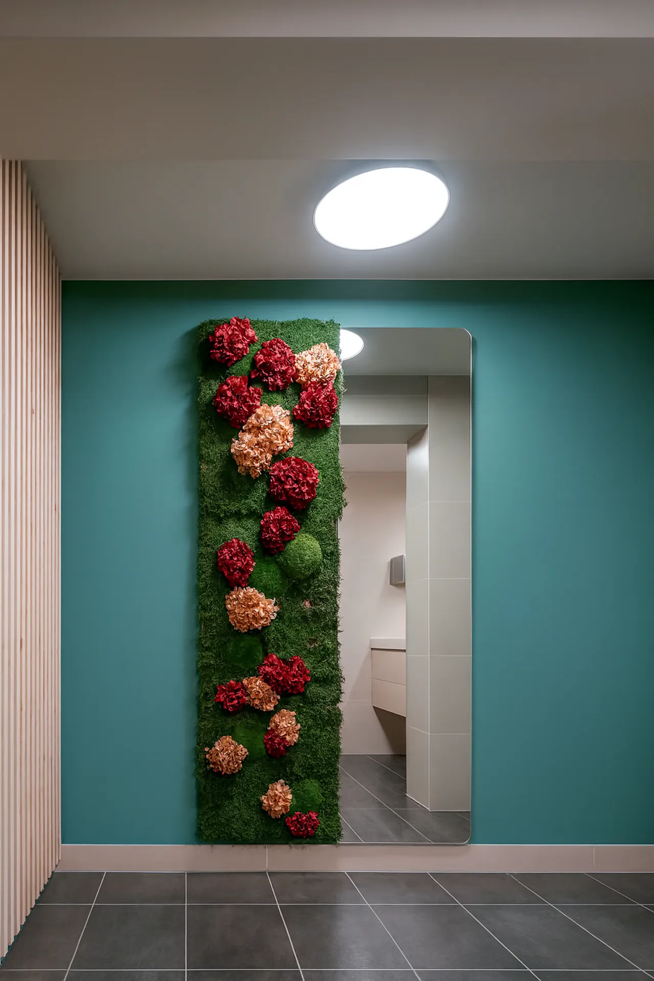 Modern Floral Wall for the Reception Area — Wall greenery by MOOSMOOS