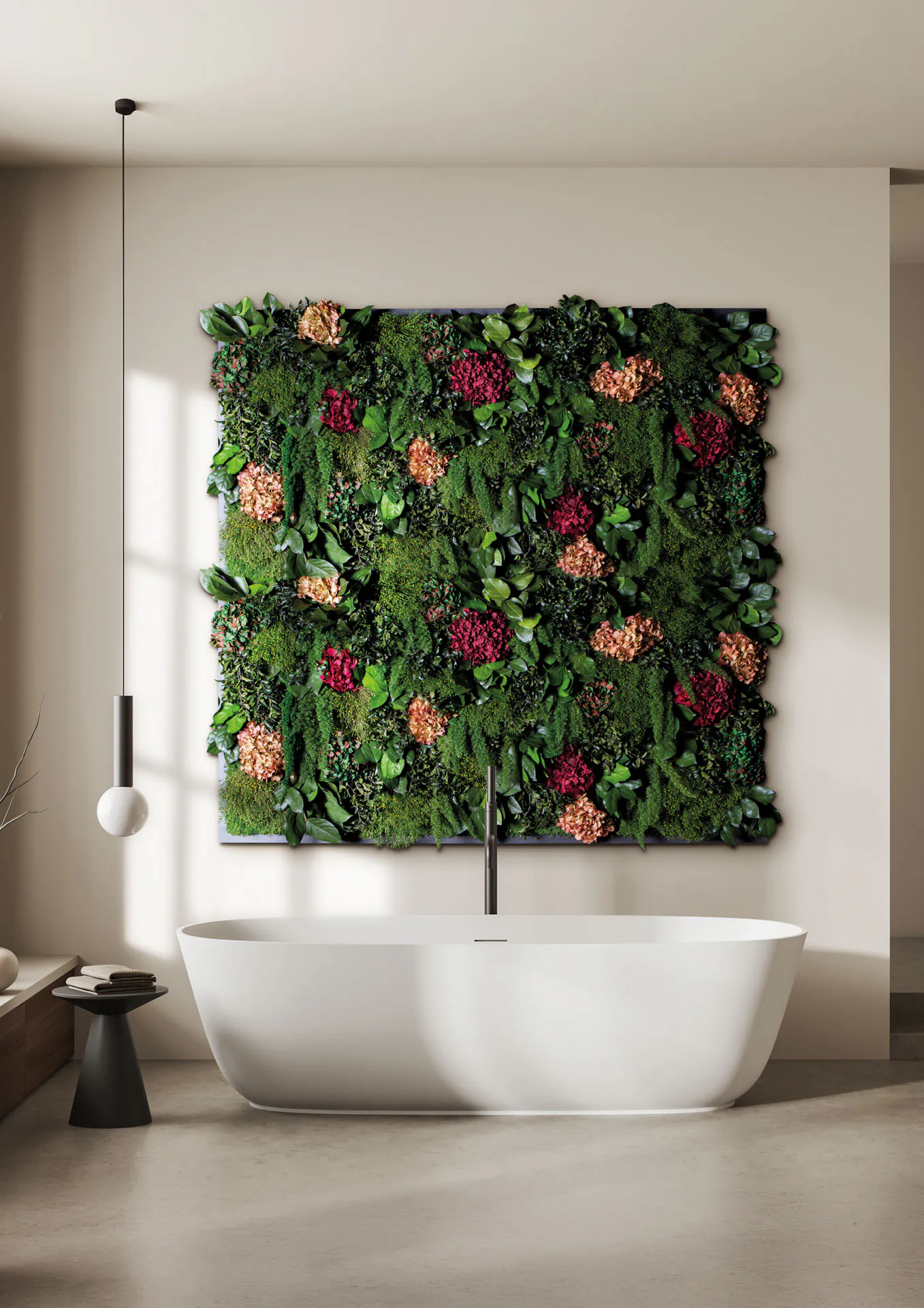 Floral Wall Spa Bathroom Luxury — Wall greenery by MOOSMOOS