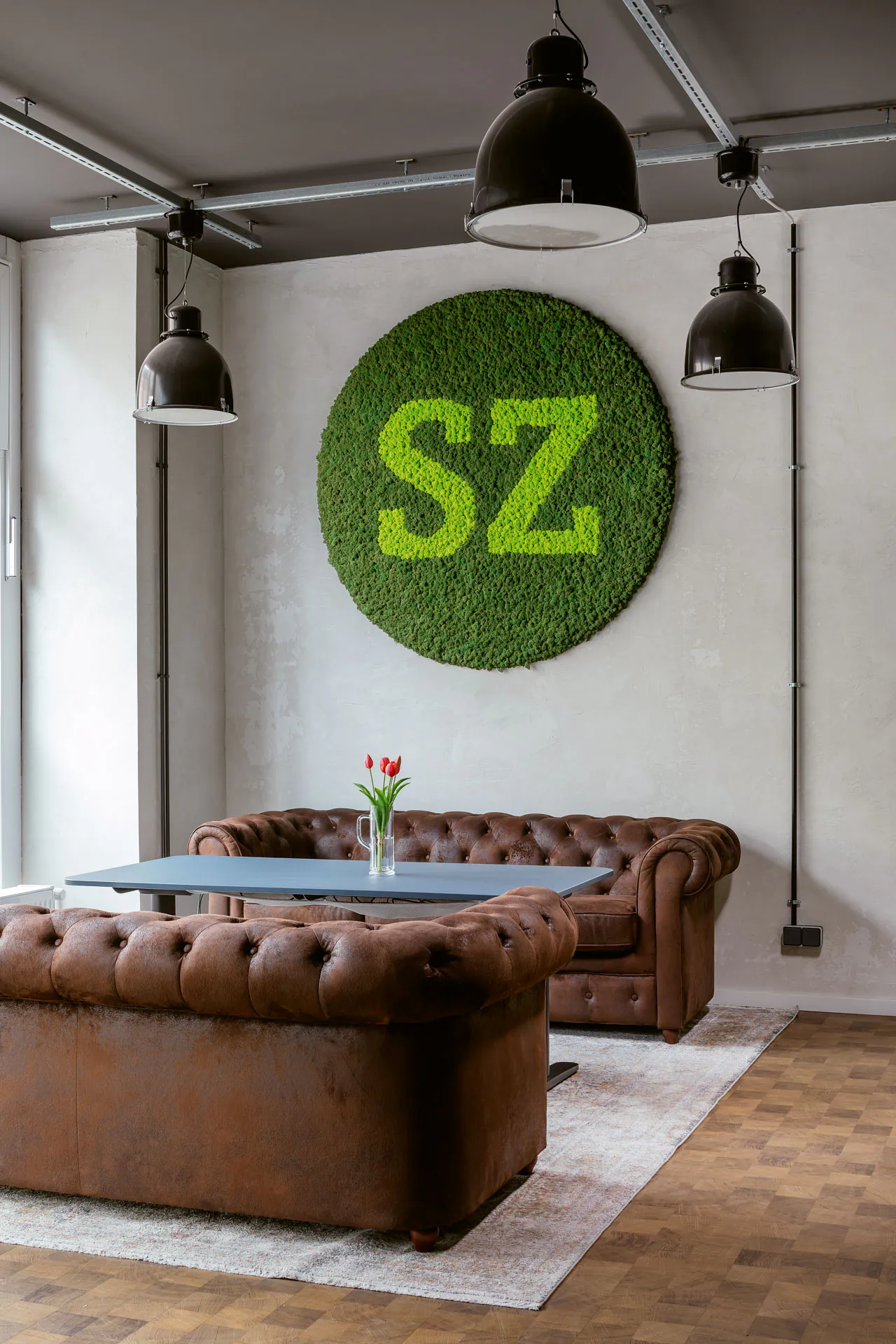 Logo Made from Moss: Showroom, Office, Modern — Logo made from moss by MOOSMOOS