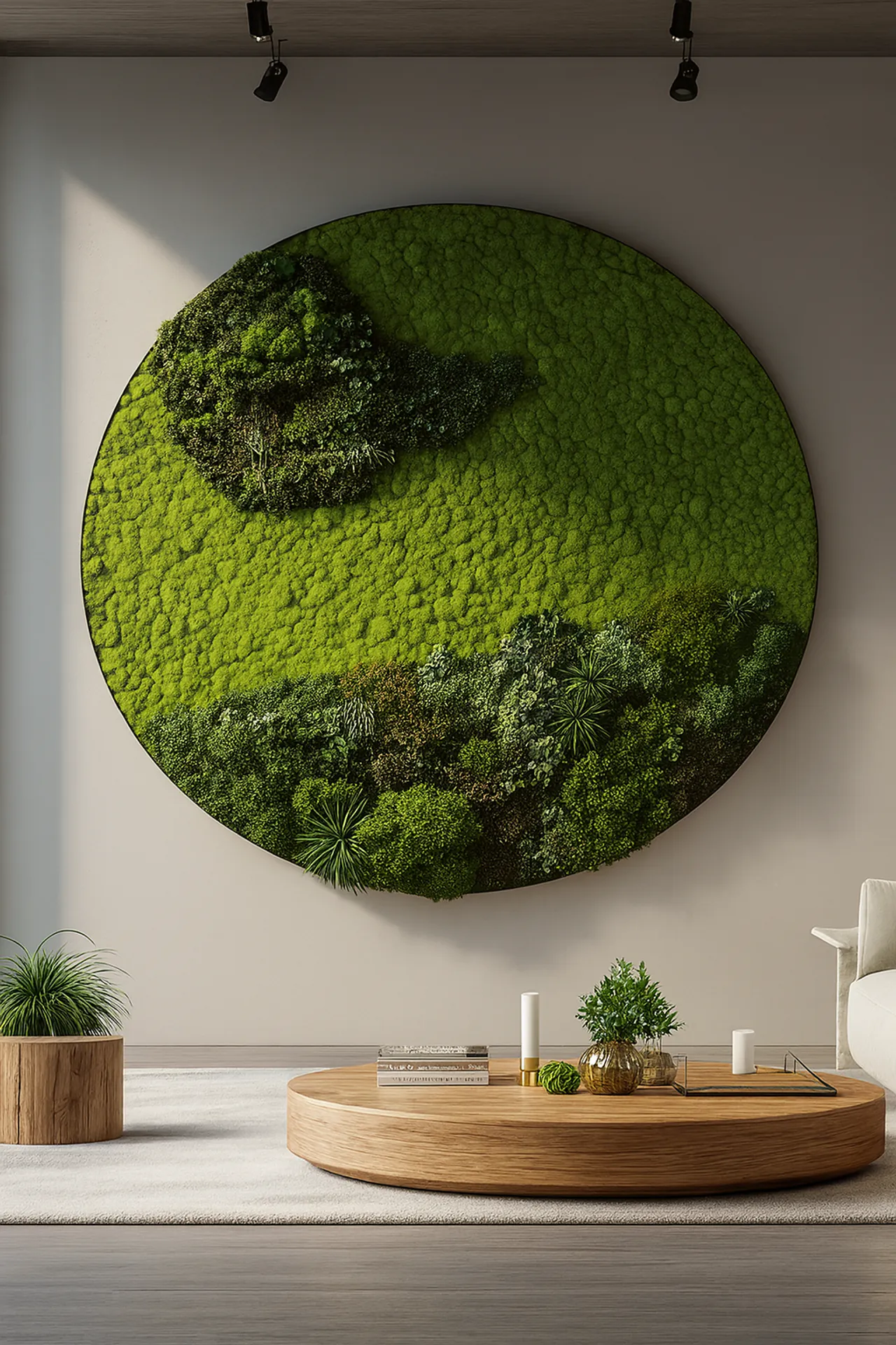 Round Living Space Moss Pictures — Moss Pictures by MOOSMOOS