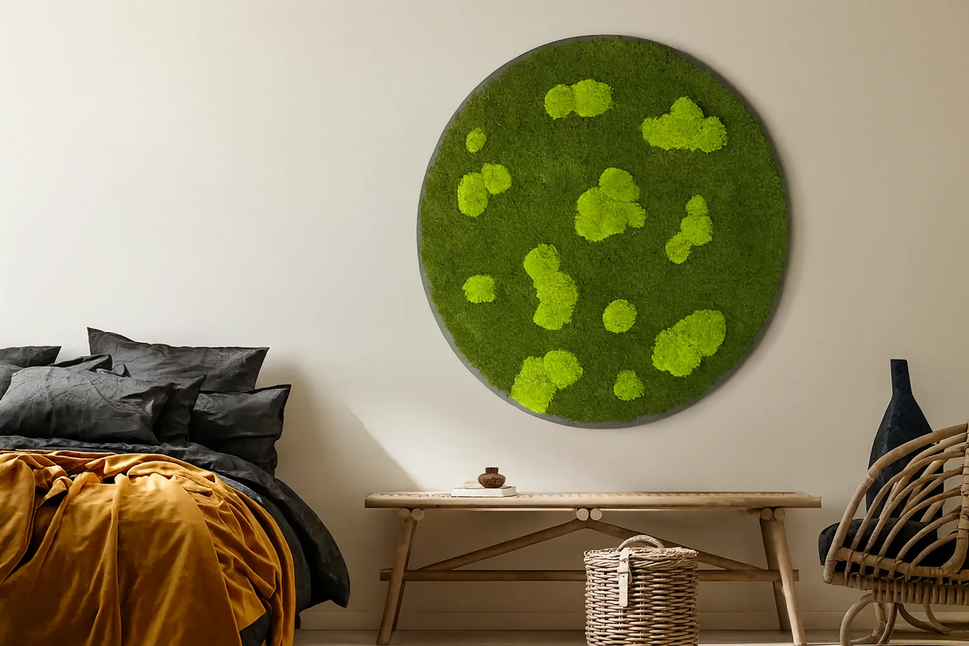 Moss Pictures for the Bedroom: Modern Wall Decor — Moss Pictures by MOOSMOOS