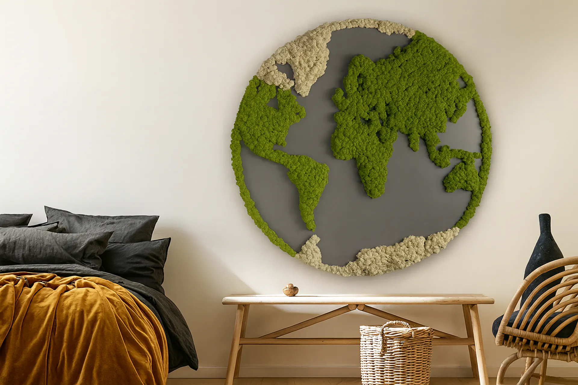 Moss Pictures World Map for the Living Room — Moss Pictures by MOOSMOOS
