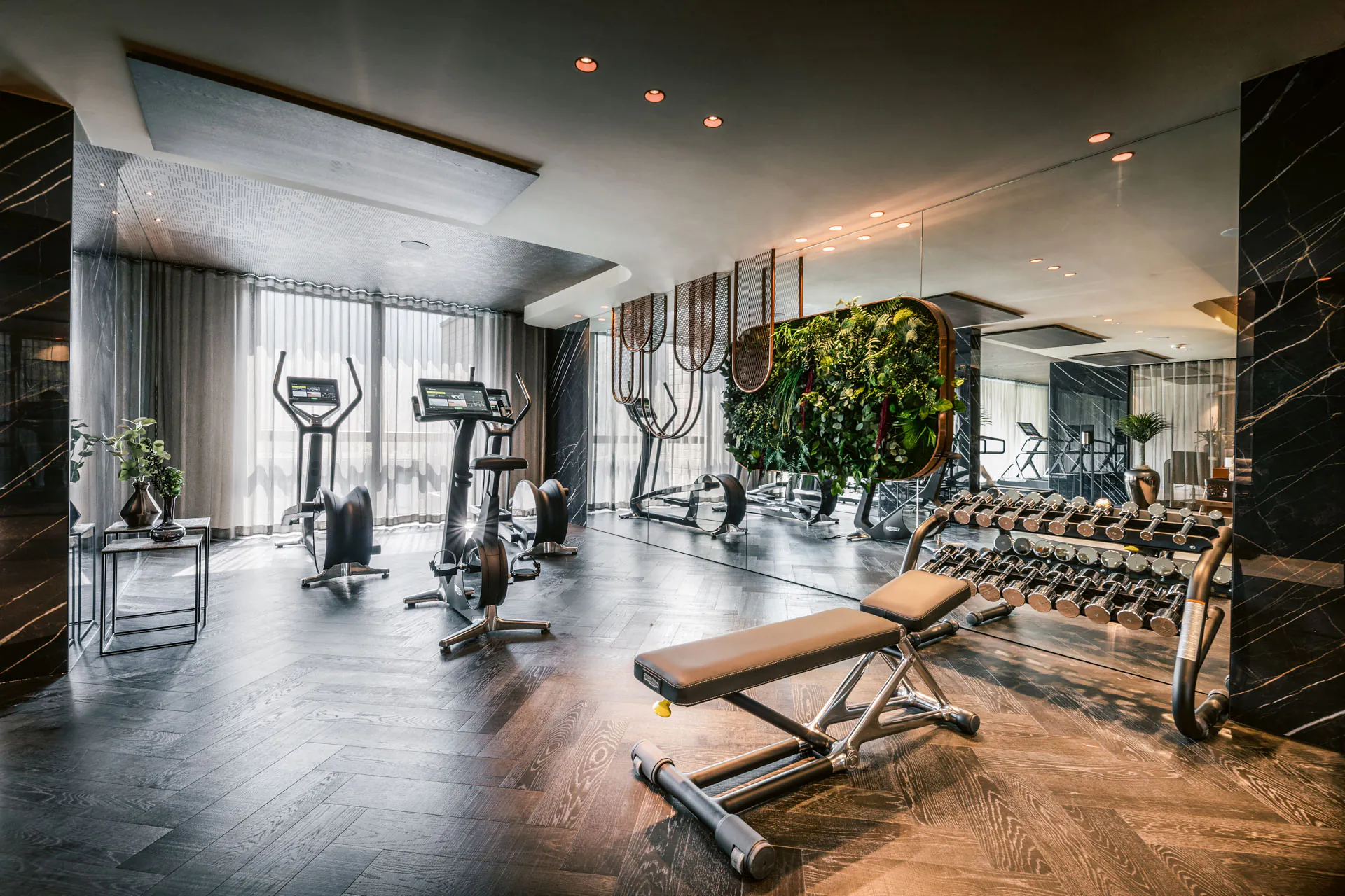 Hanging Garden — Ceiling greenery · Gym