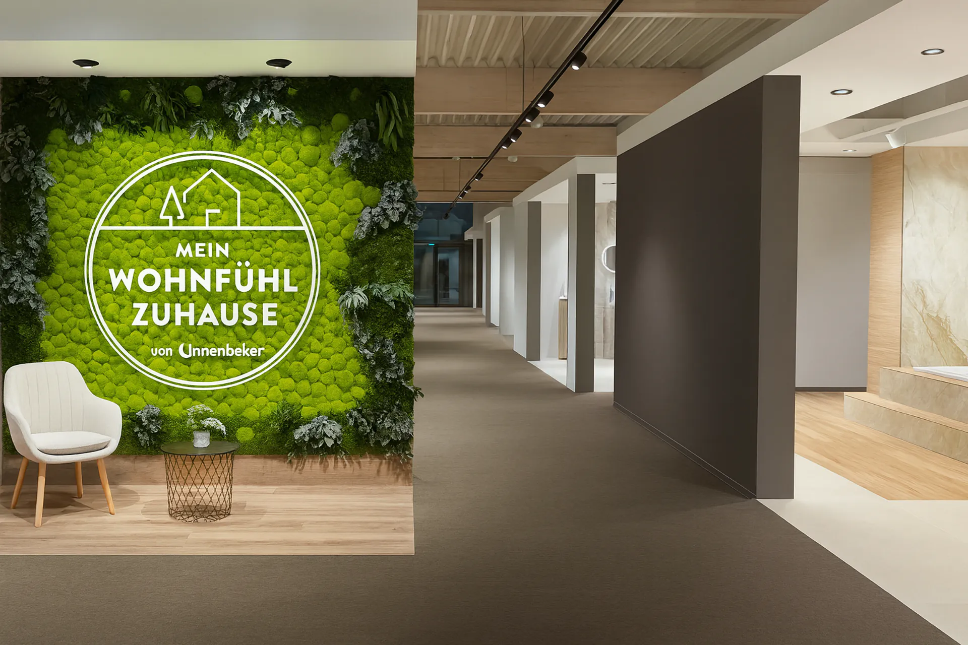 Logo from Moos: Unnenberger Showroom Reception — Logo from Moos by MOOSMOOS