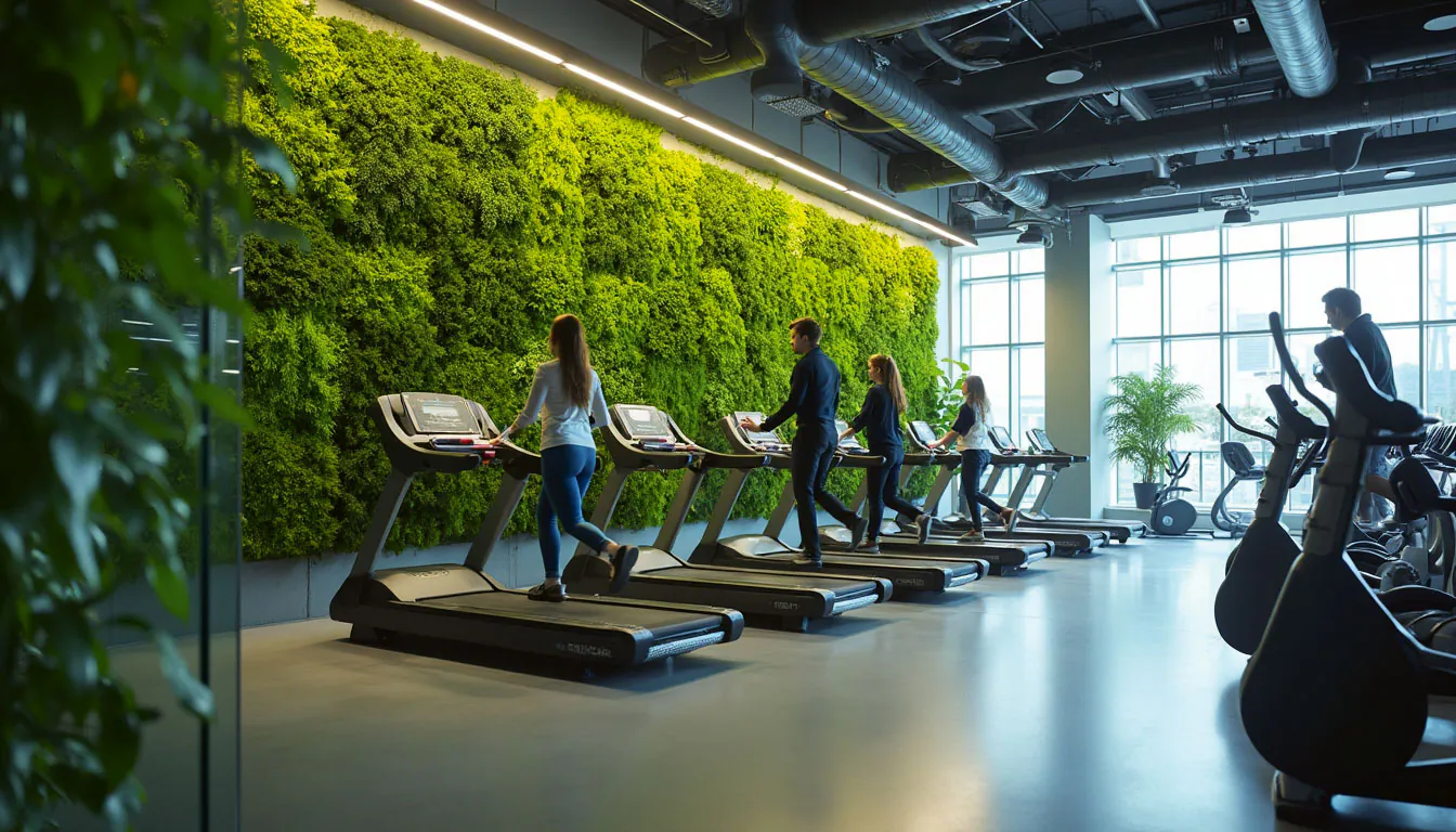 Moss wall Fitness Studio Wellness — Wall greenery by MOOSMOOS