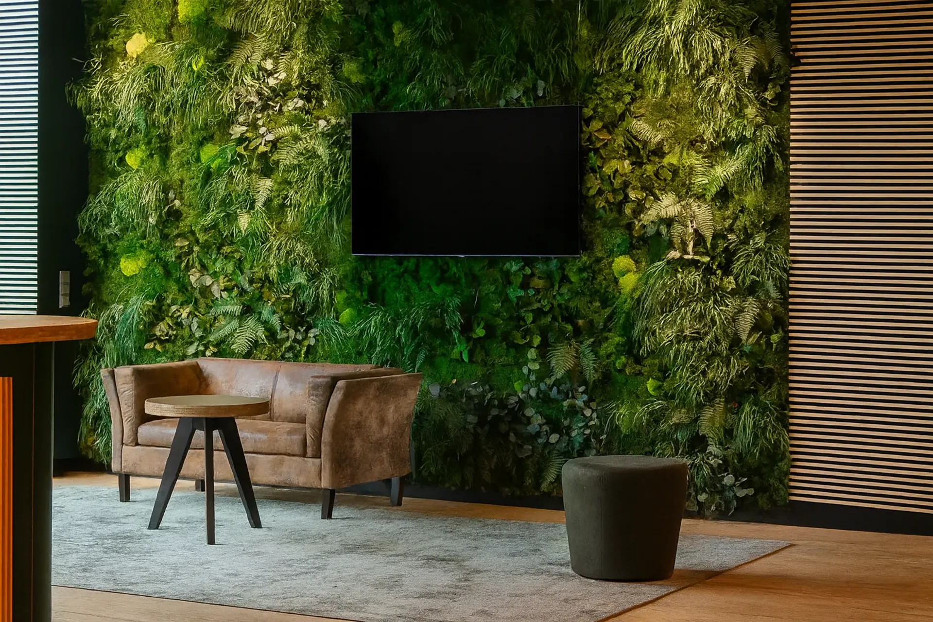 Moss wall Modern Office Lounge — Wall greenery by MOOSMOOS