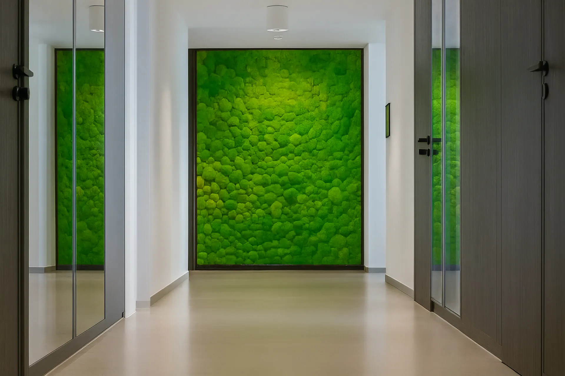 Modern Office Reception Moss wall — Wall greenery by MOOSMOOS