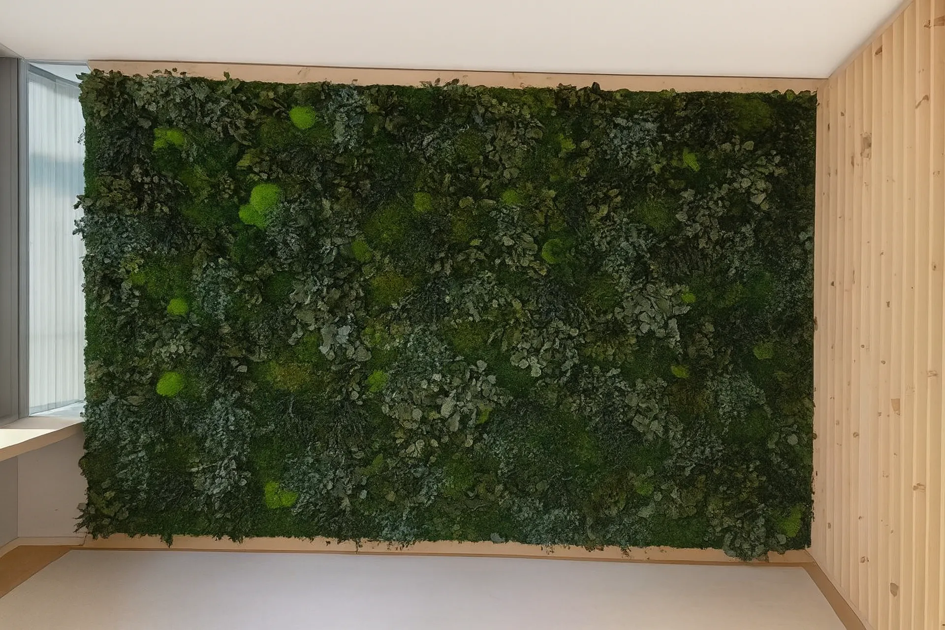 Moss wall: Modern Office Wall Greenery — Wall greenery by MOOSMOOS