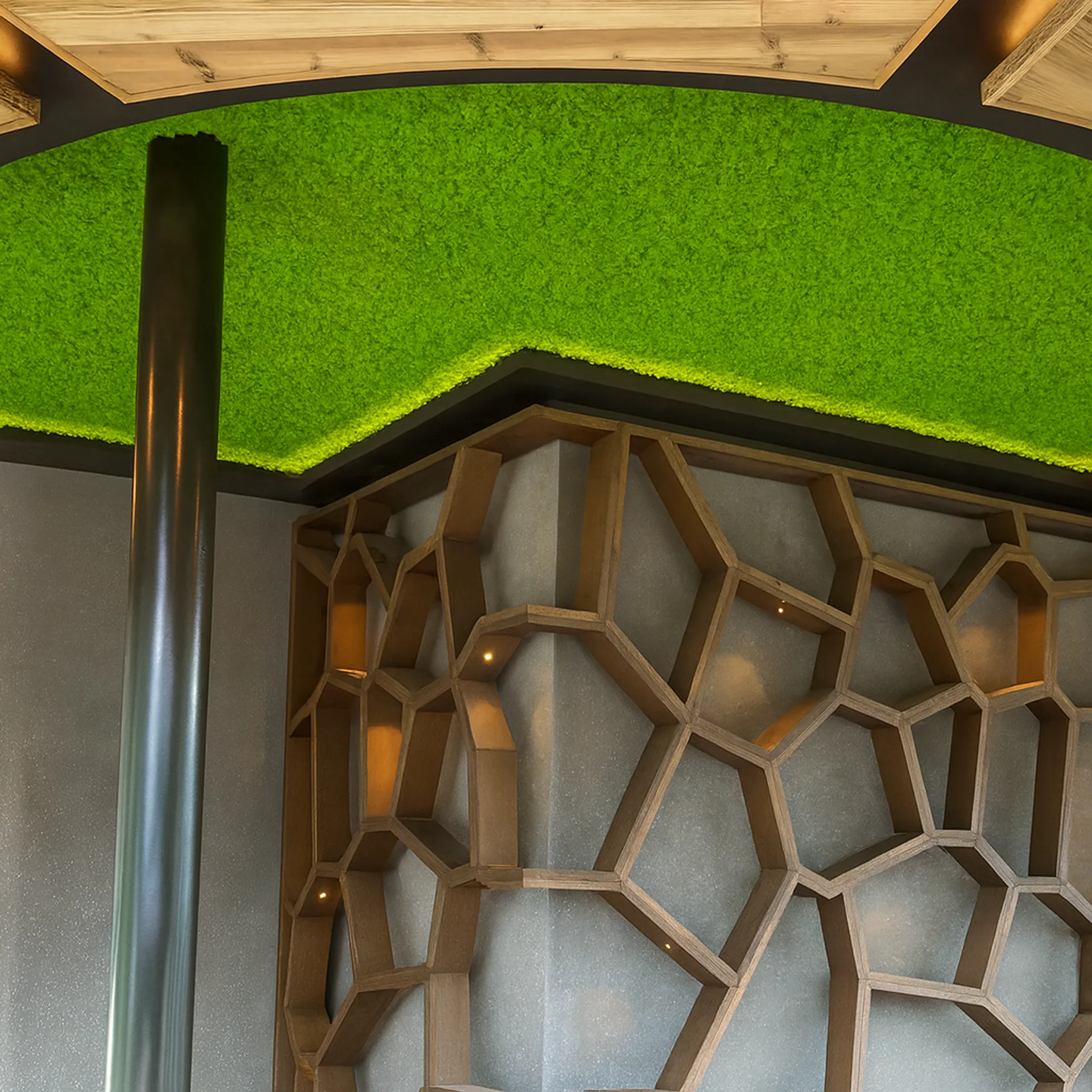 Moss wall: a modern office lounge with acoustic benefits — Wall greenery by MOOSMOOS