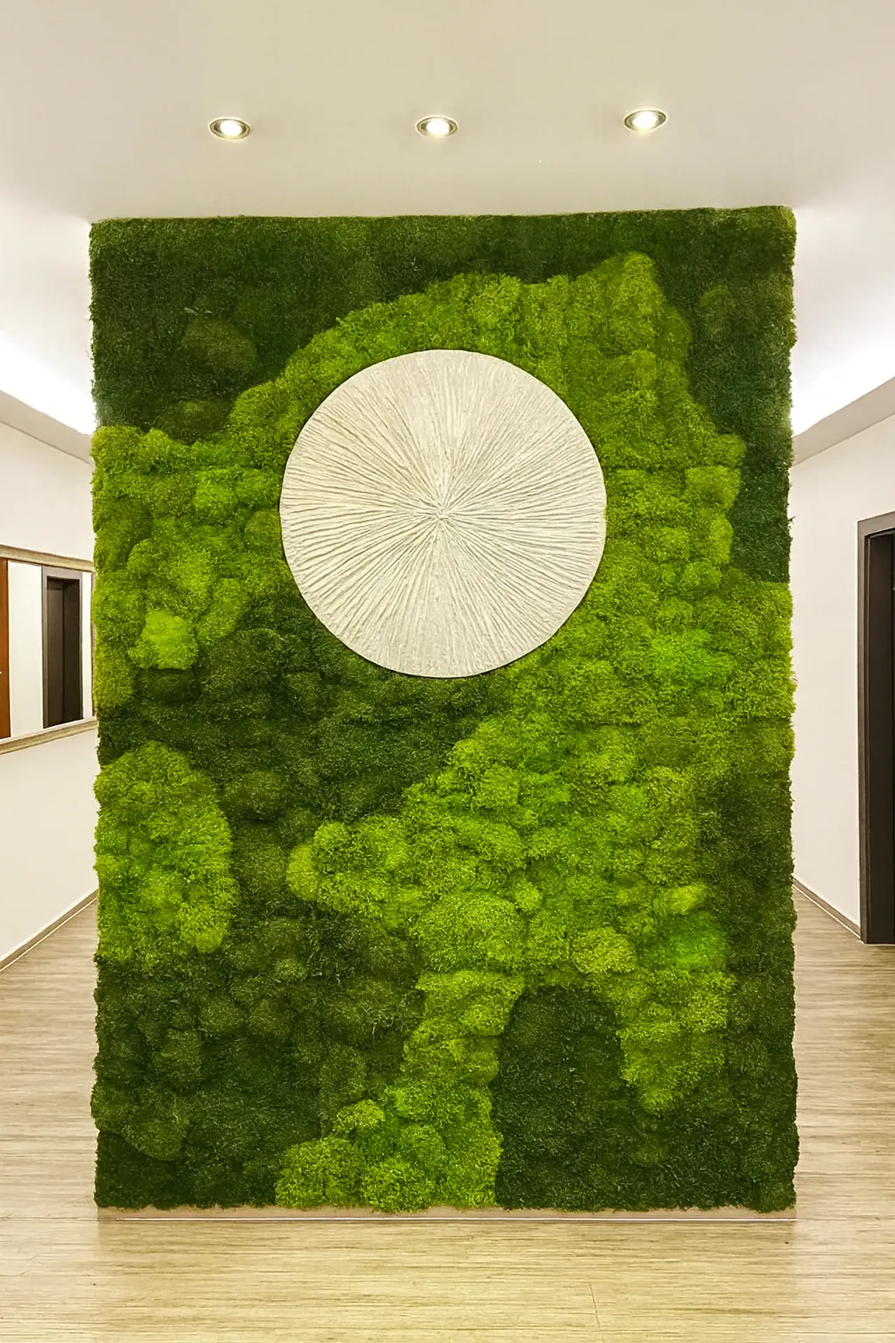 Moss wall Modern Showroom Installation — Wall greenery by MOOSMOOS
