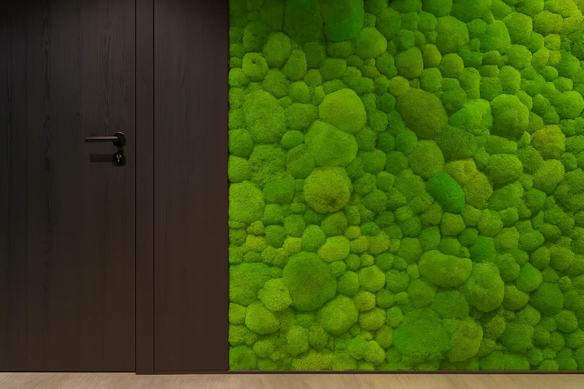 Modern Office Entrance Moss wall — Wall greenery by MOOSMOOS