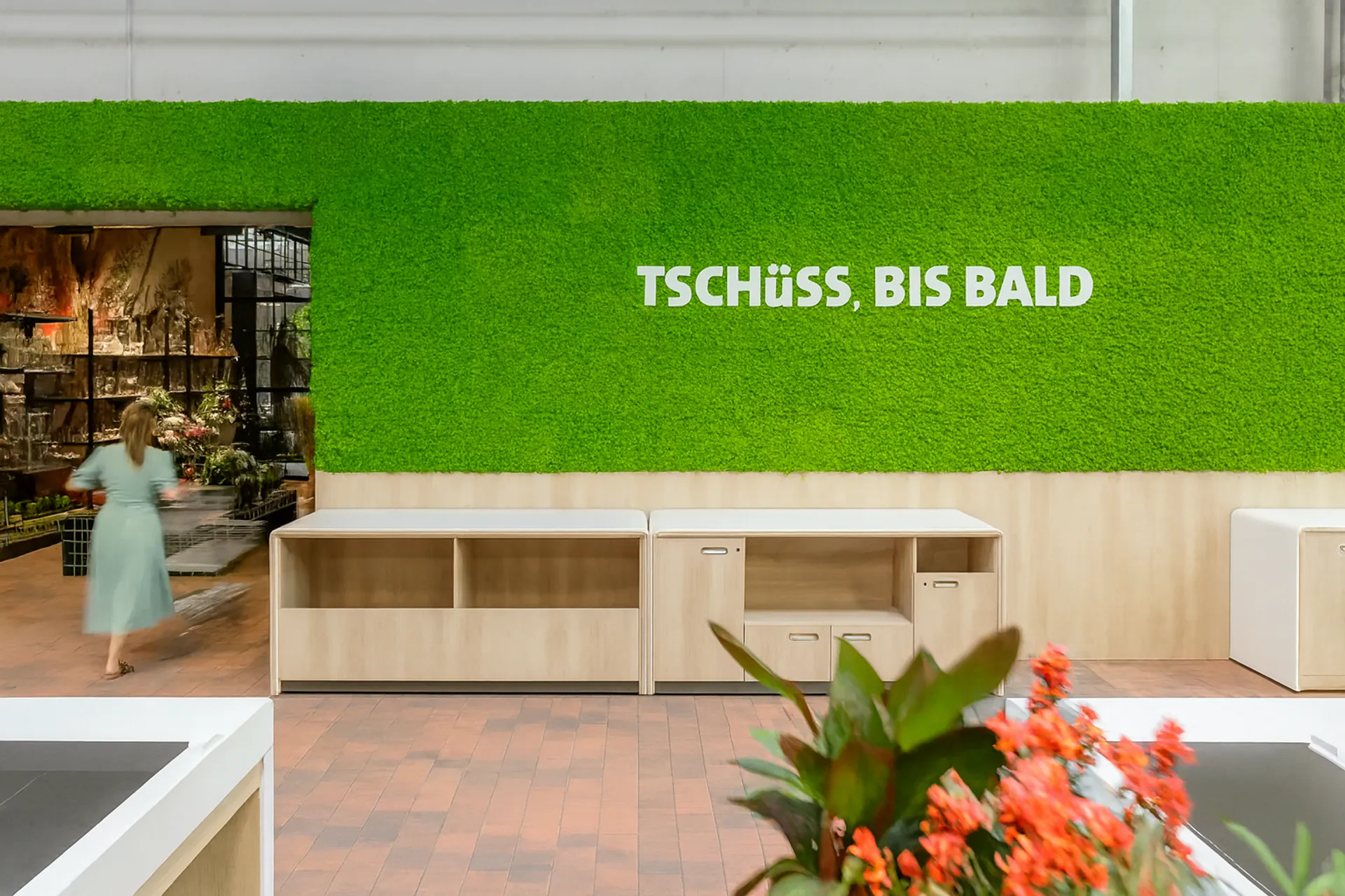 Moss wall Showroom Reception – Modern — Wall greenery by MOOSMOOS