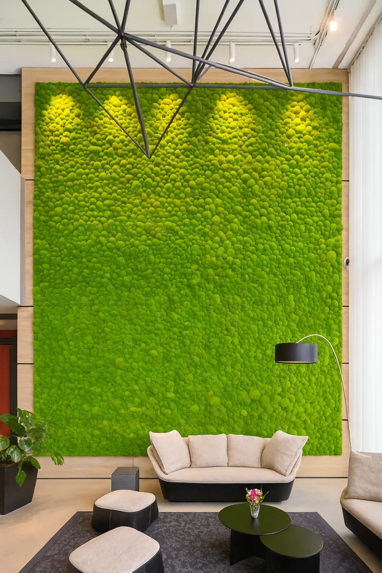 Moss wall Showroom Reception Area — Wall greenery by MOOSMOOS