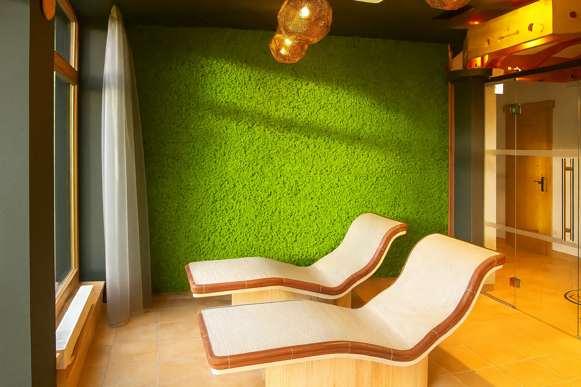 Moss wall Wellness Relaxation Area Spa — Wall greenery by MOOSMOOS