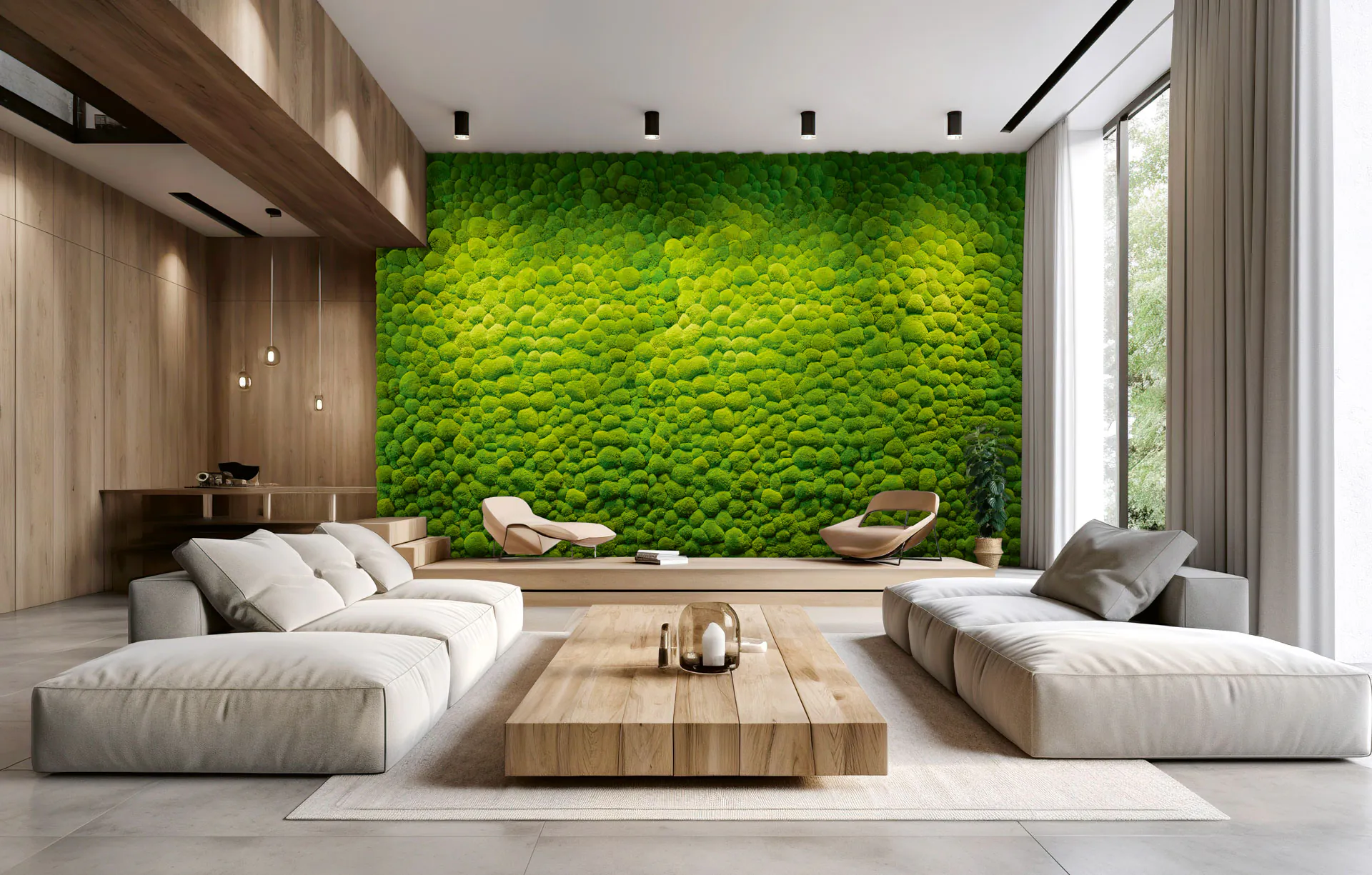 Moss wall · Private Oasis