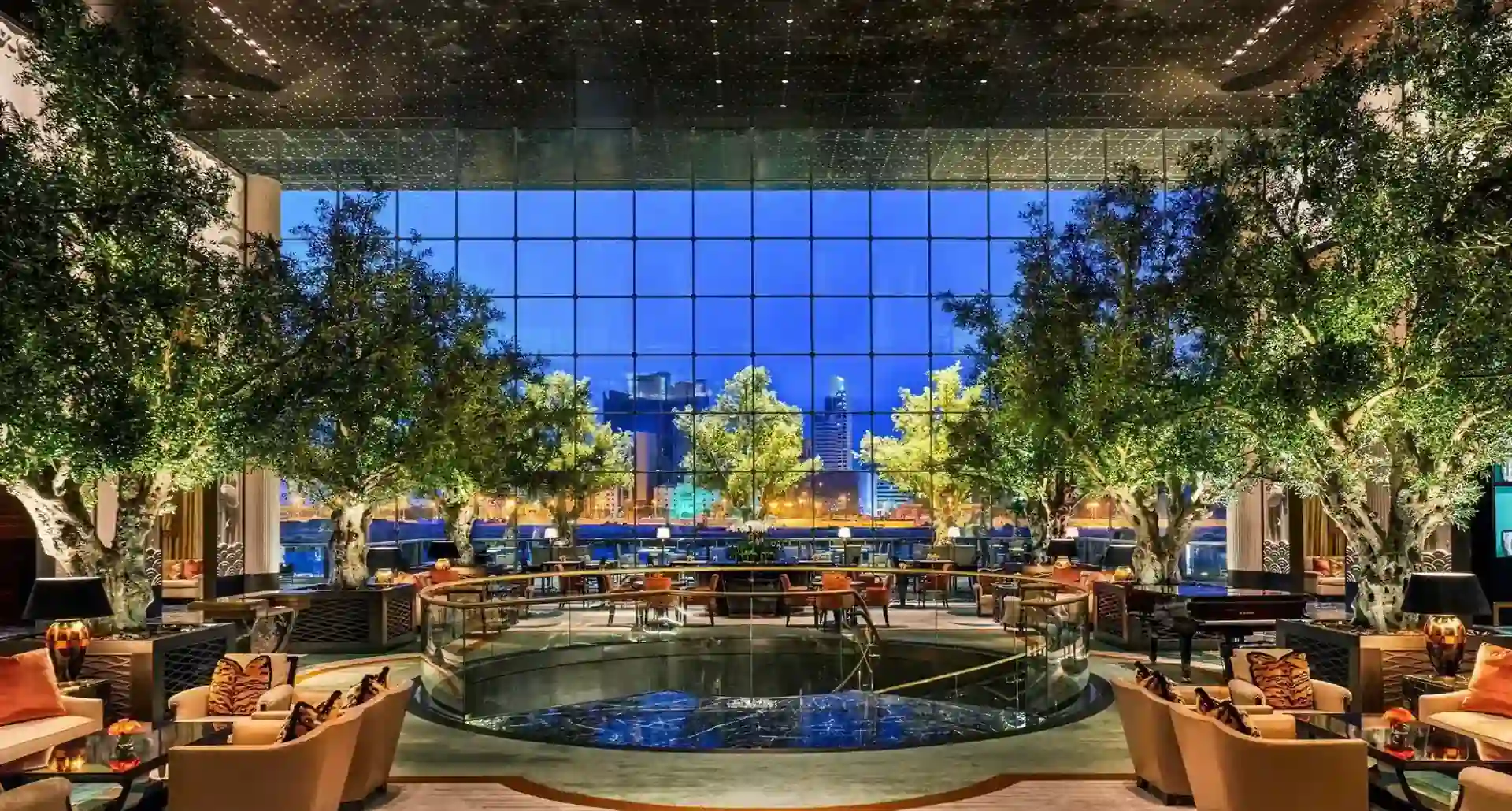 XXL artificial olive tree in a modern lobby — ArtTree artificial tree by MOOSMOOS