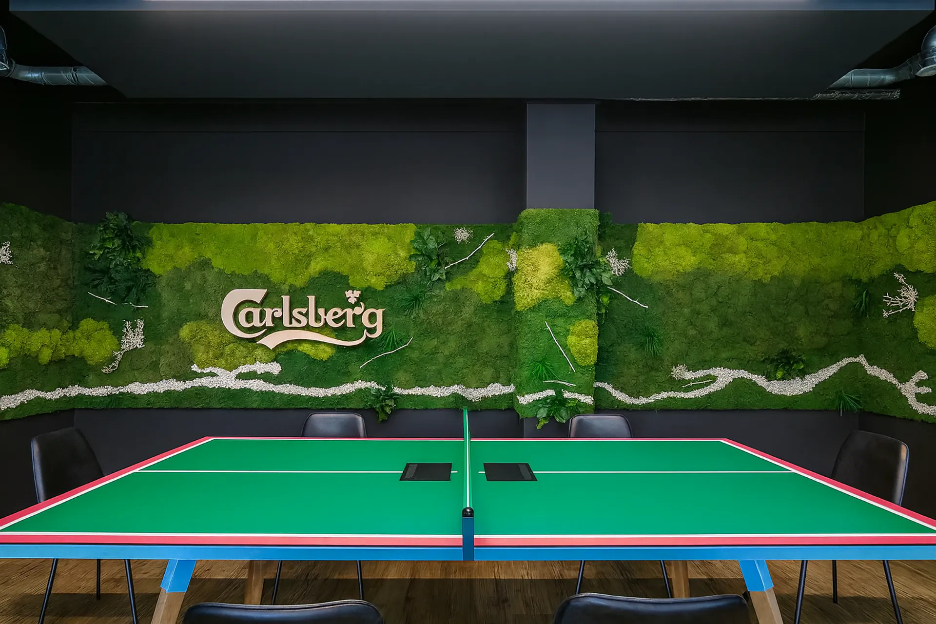 Moss logo Carlsberg logo meeting room — Moss logo by MOOSMOOS