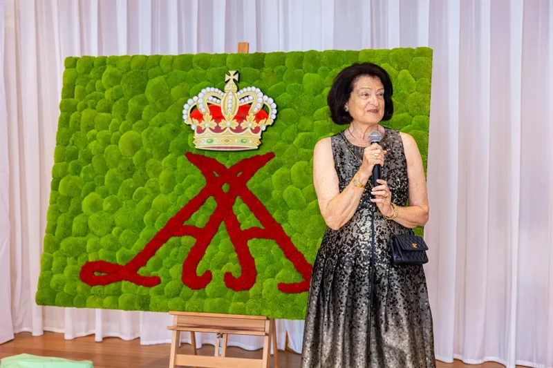 A ceremonial address delivered in front of the 2 × 1.5-metre artwork made from premium Pole Moss & Bun Moss moss