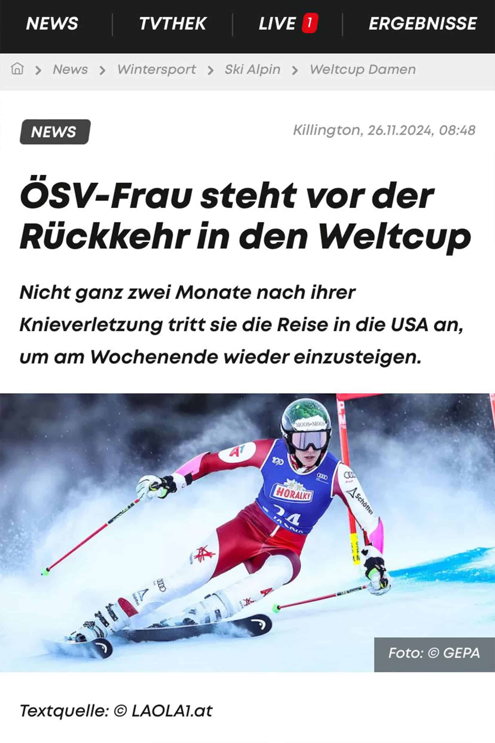 LAOLA1.at Elisabeth Kappaurer