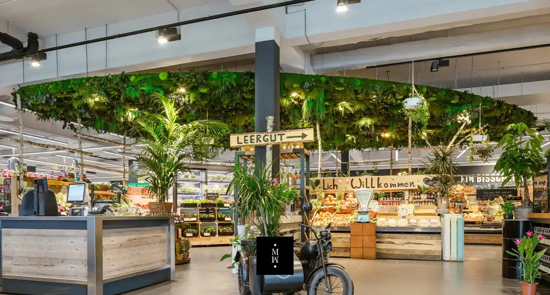 a store with plants and plants
